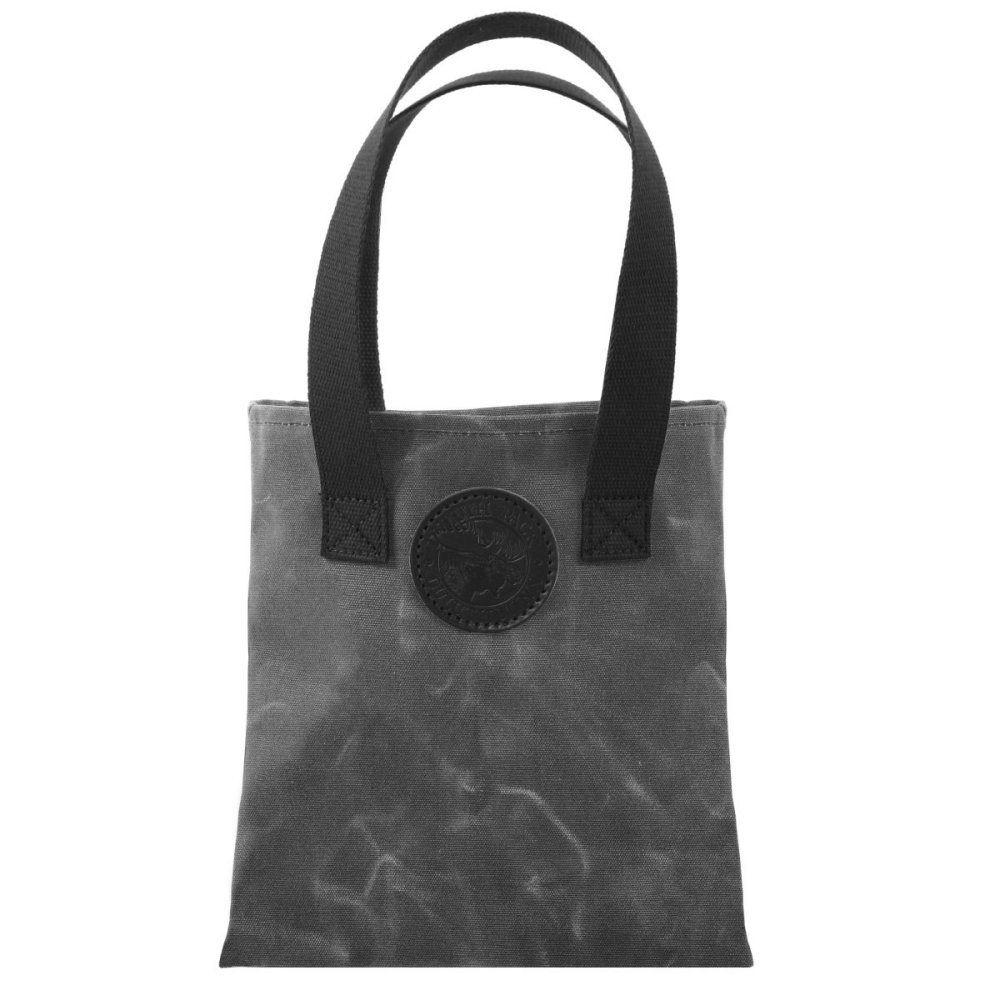 Duluth Pack 6 Liter Capacity Wax Gray Canvas Box Style Promo Tote - Ascmtools