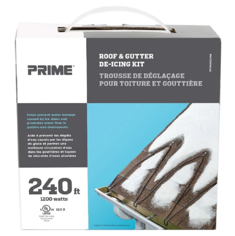 Prime 240′ Roof & Gutter De-icing Kit - Ascmtools