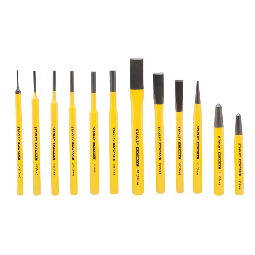 Stanley FatMax 12 piece Punch and Chisel Set - Ascmtools
