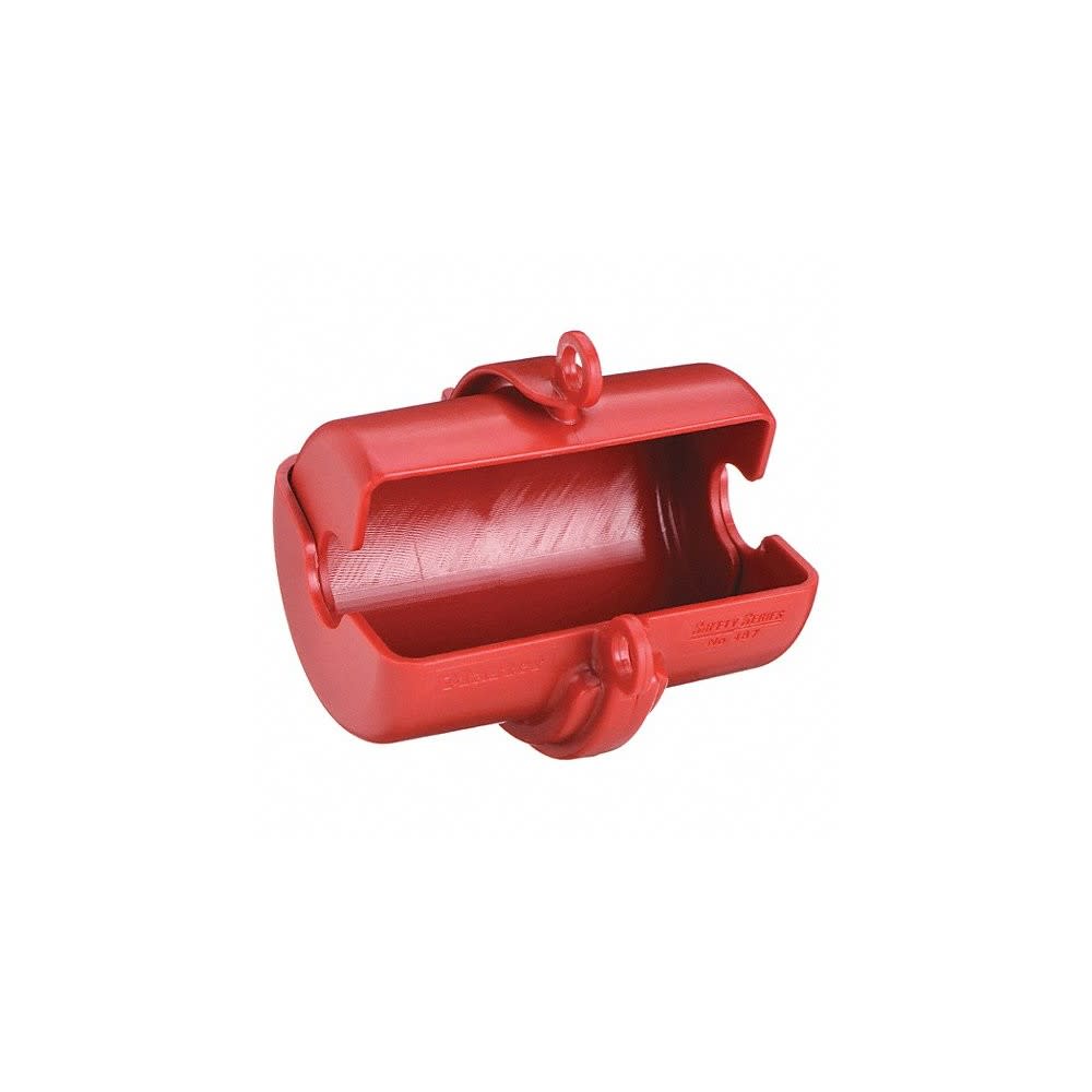 Master Lock Rotating Red Electrical Plug Lockout For 120V and 240V Plugs - Ascmtools