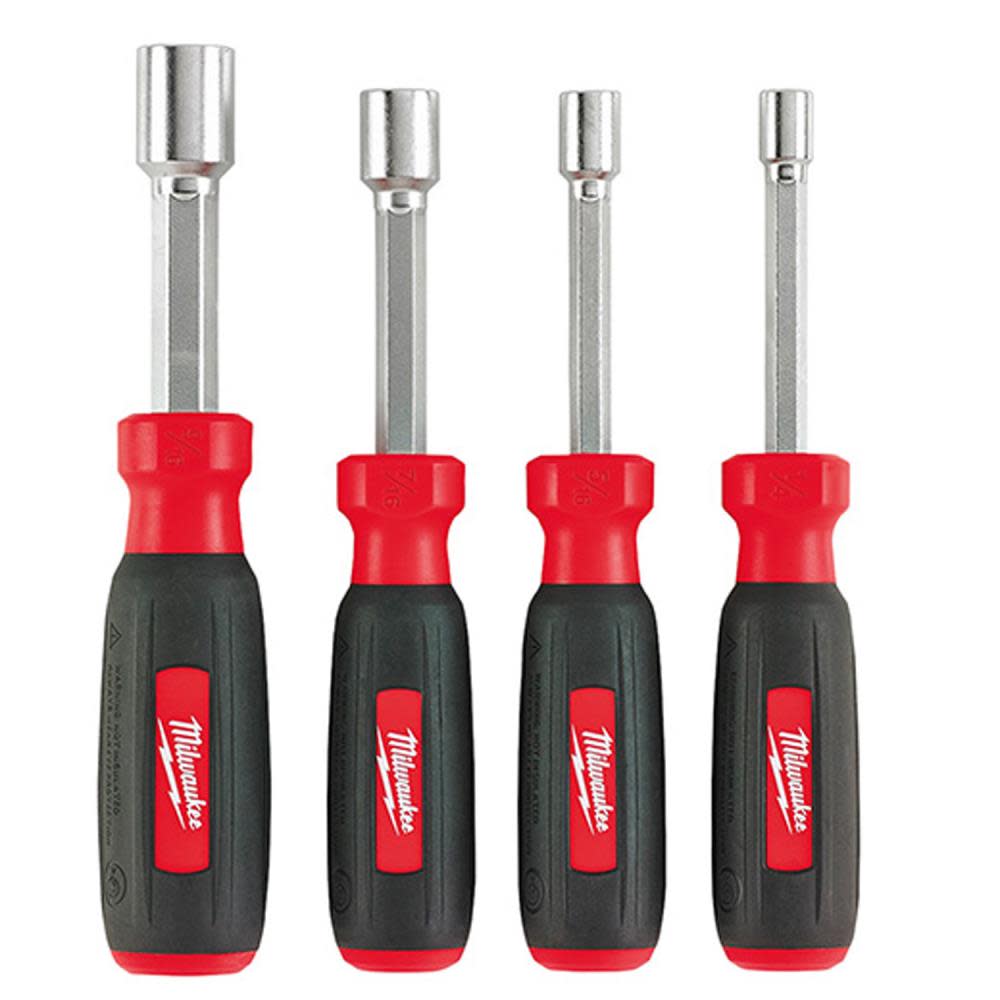 Milwaukee 4 pc Hollow Shaft SAE Nut Driver Set - Ascmtools