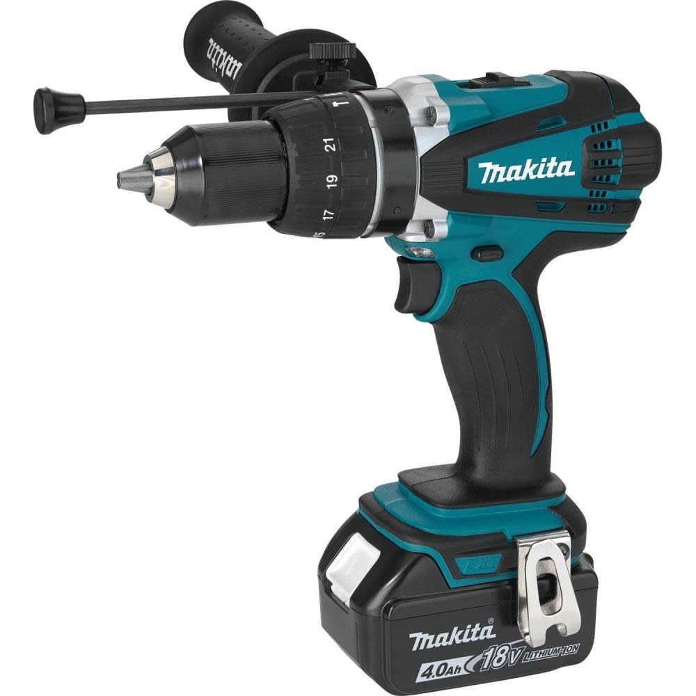 Makita LXT 18 Volt Lithium-Ion Cordless 1/2 in. Hammer Driver-Drill Kit - Ascmtools
