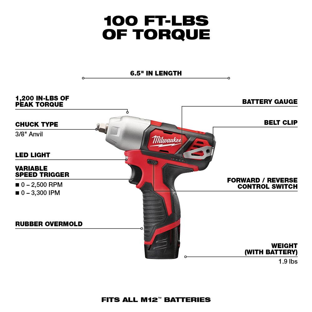 Milwaukee M12 Cordless Lithium-Ion 4 Tool Combo Kit - Ascmtools