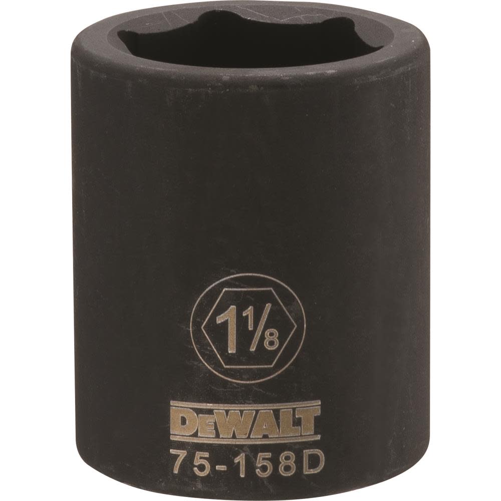 DEWALT 3/4 Drive X 1-1/8 6PT Standard Impact Socket - Ascmtools
