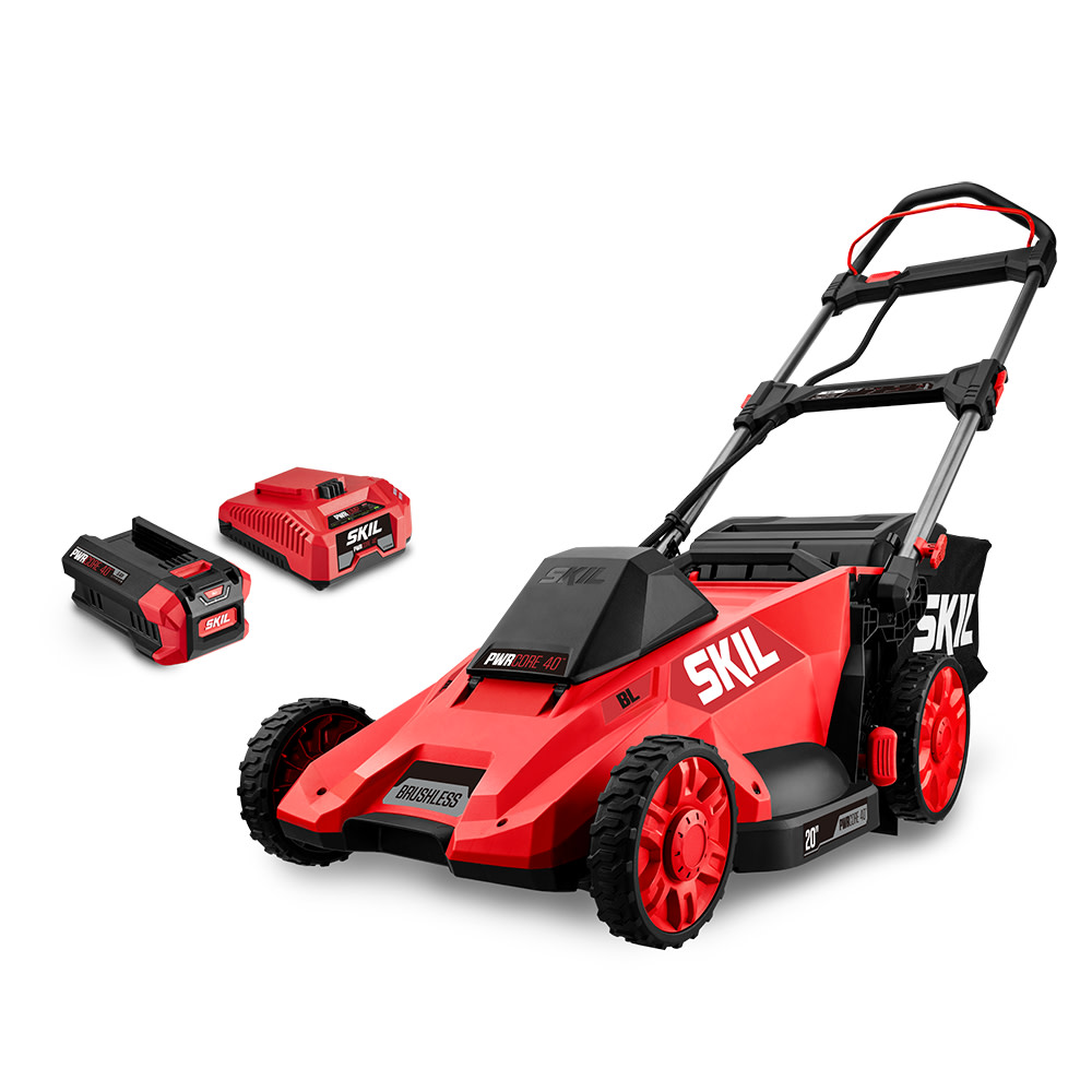 SKIL PWRCore 40 Brushless 40V Push Lawn Mower Kit - Ascmtools