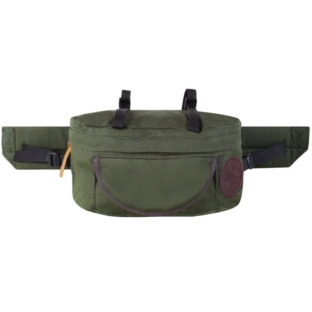 Duluth Pack 9 Liter Capacity Olive Drab Canvas Lumbar Pack - Ascmtools