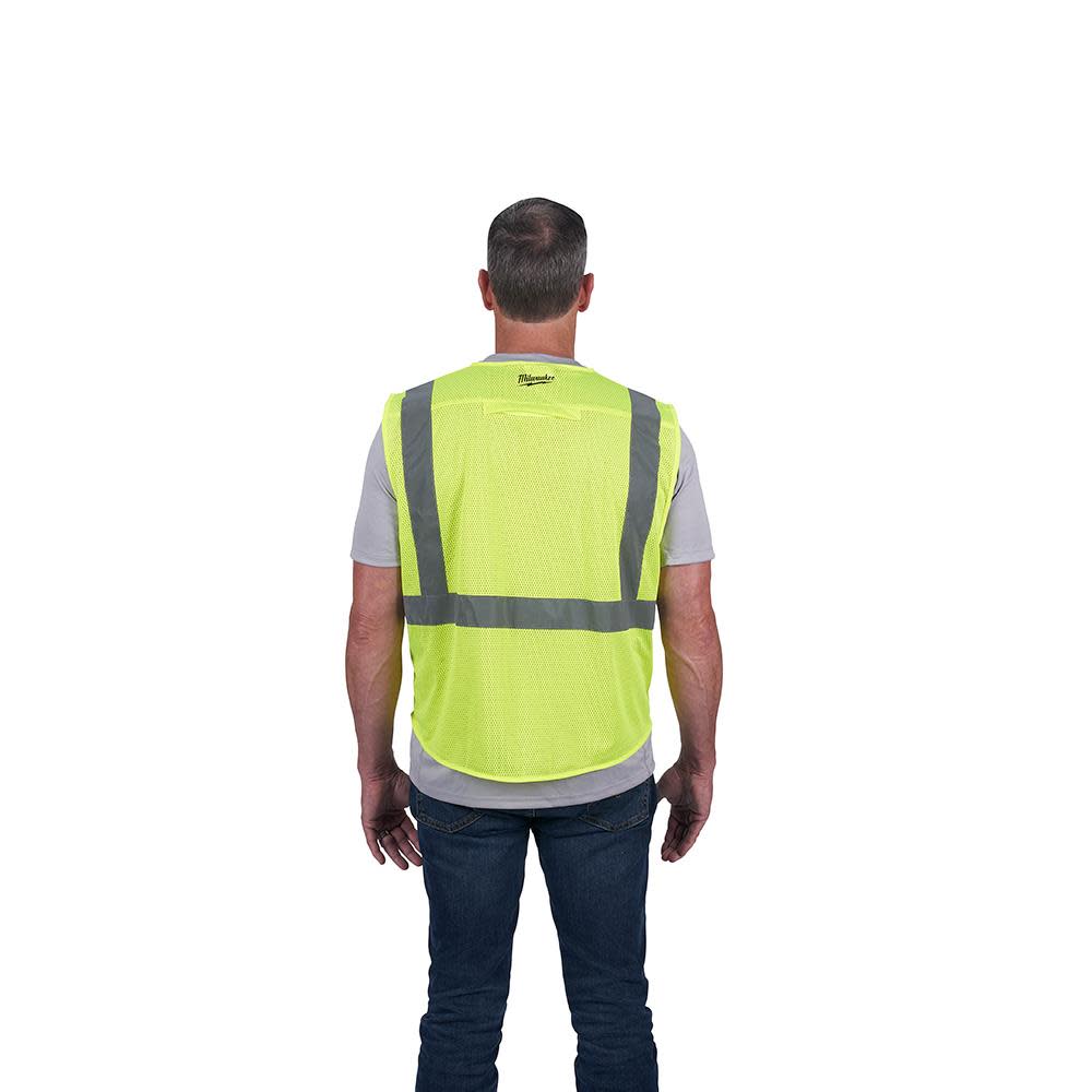 Milwaukee Class 2 High Visibility Mesh Safety Vest - Ascmtools