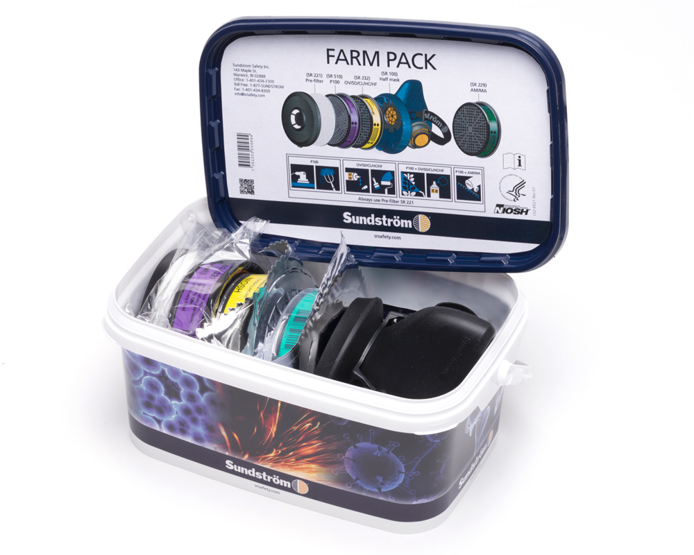 Sundstrom Safety SR 100 Air Purifying Respirator Farm Pack – L/XL - Ascmtools