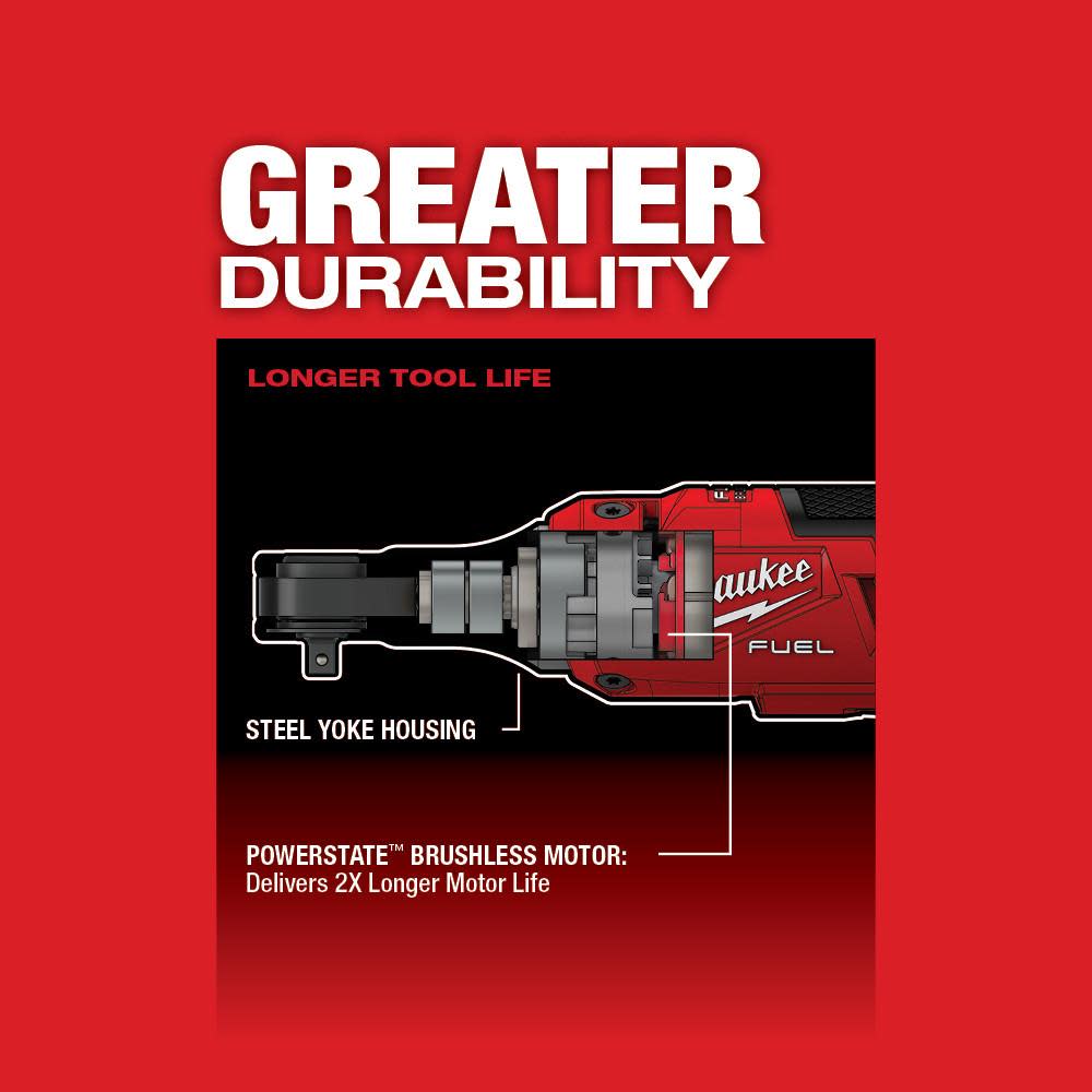 Milwaukee M12 FUEL 1/4″ High Speed Ratchet-Reconditioned - Ascmtools