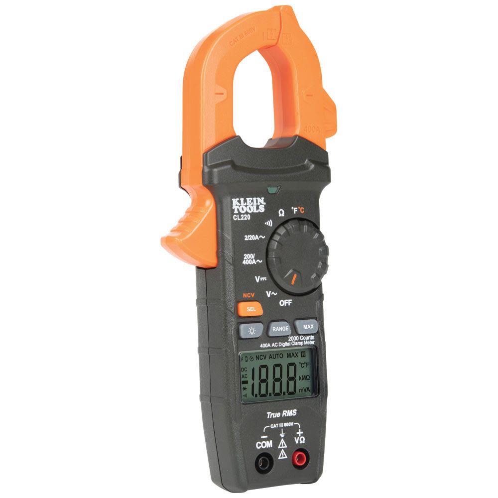 Klein Tools Digital Clamp Meter with Temp - Ascmtools