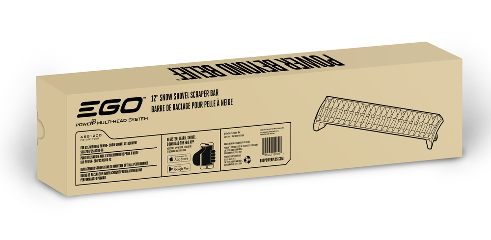 EGO 12 Snow Shovel Scraper Bar - Ascmtools