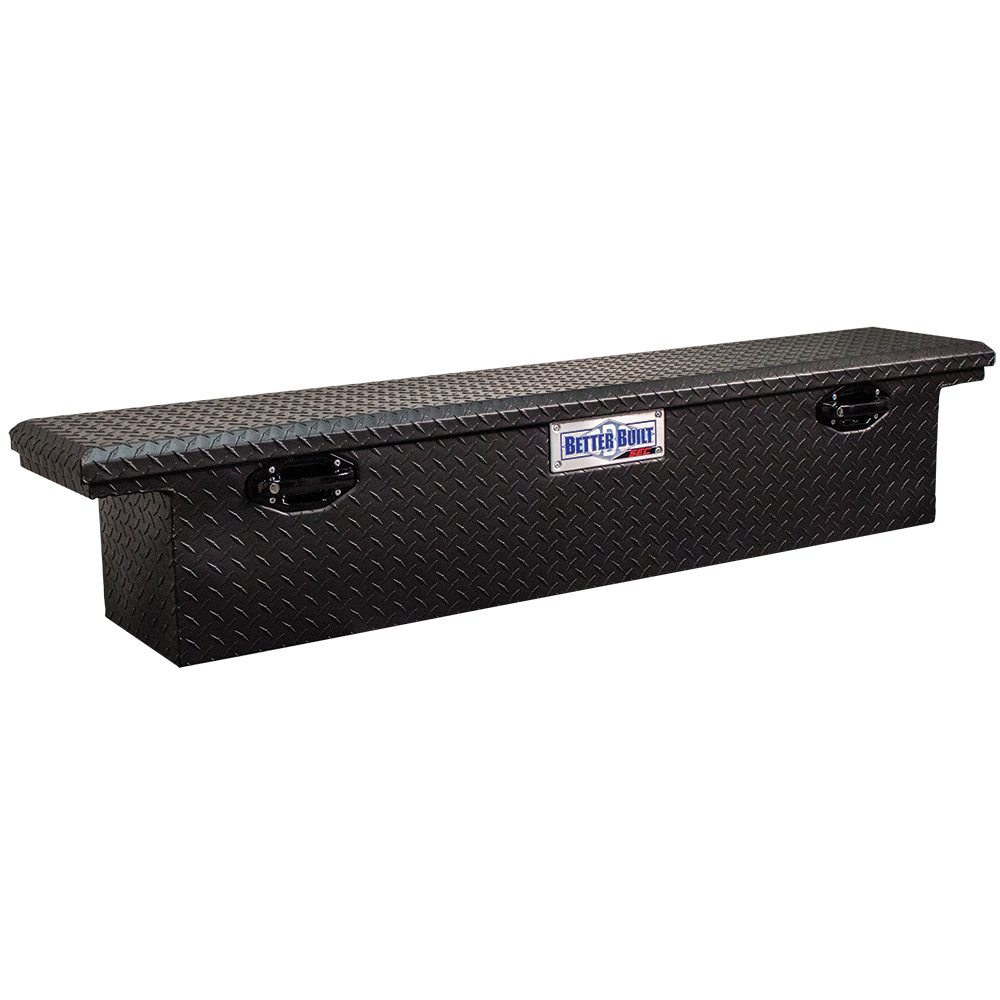 Better Built 71″ SEC Saddle Truck Tool Box LOW PROFILE NARROW MATTE BLACK - Ascmtools