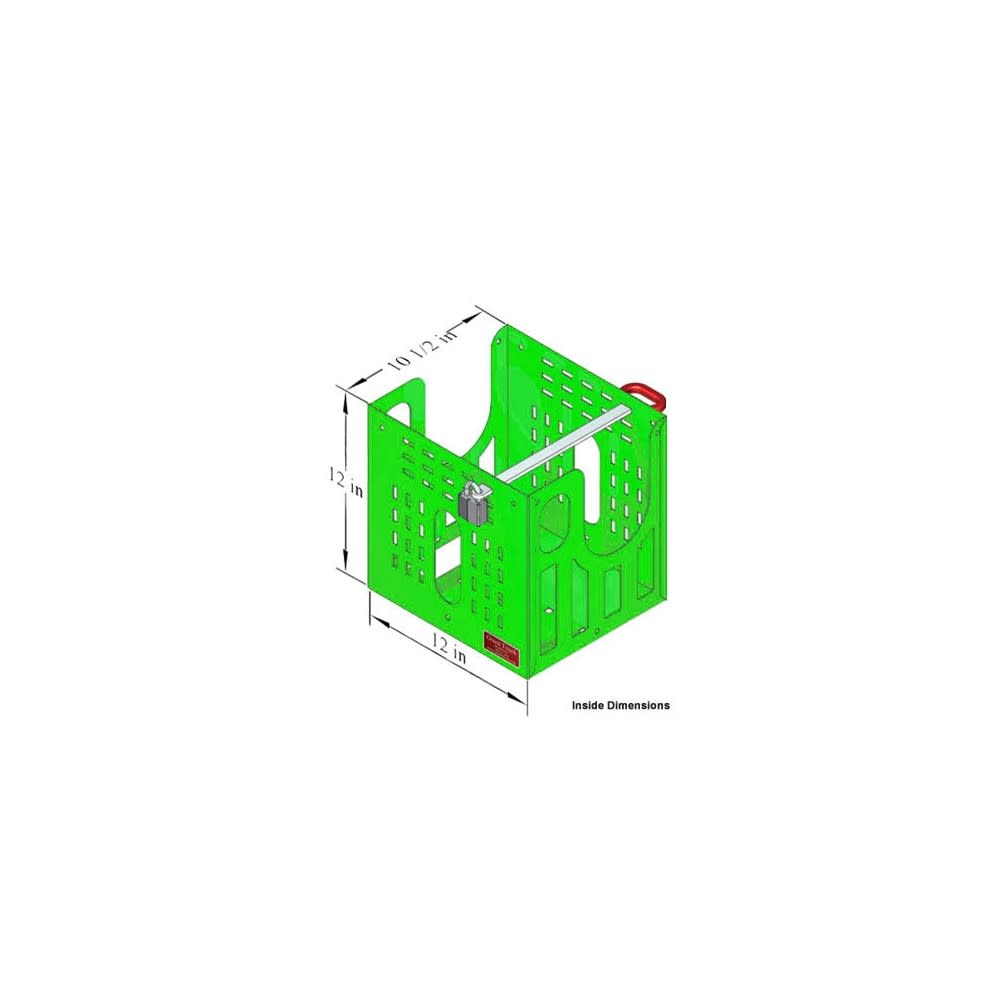 Green Touch Lockable Multi Tool Rack For Open/Enclosed Trailers - Ascmtools