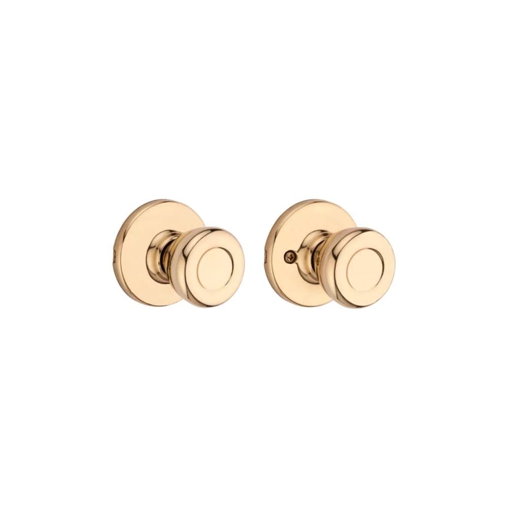 Kwikset Polished Brass Hall/Closet Tylo Passage Door Knob Set - Ascmtools