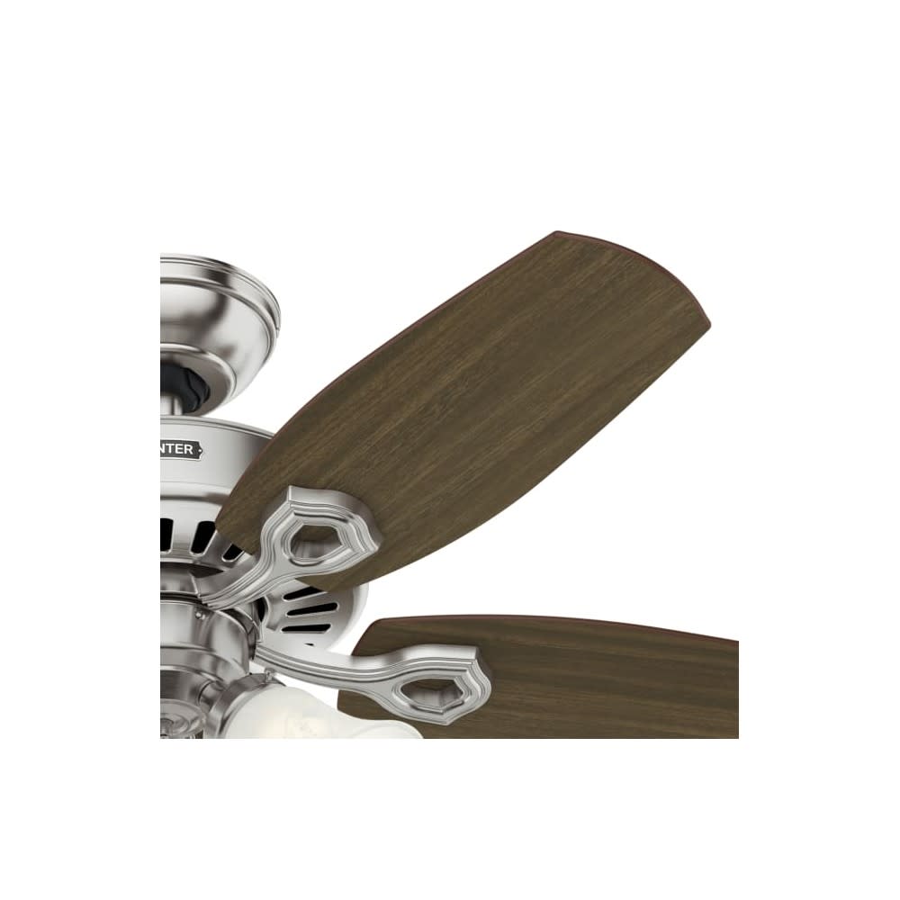 Hunter Fan Builder Ceiling Fan 42″ Brushed Nickel Brazilian Cherry - Ascmtools