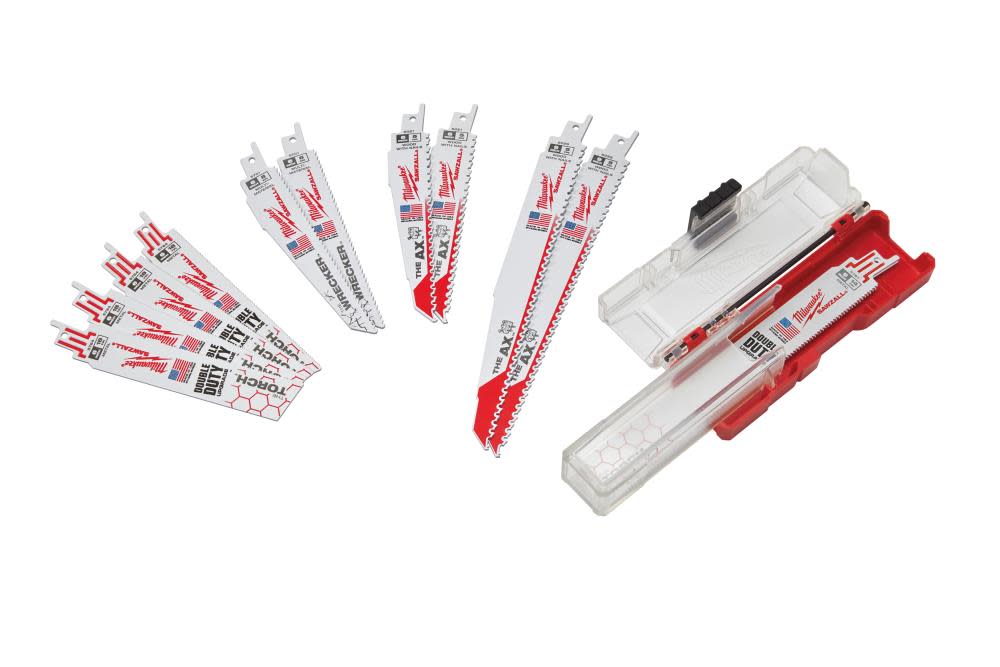 Milwaukee 12-Piece SAWZALL Blade Set - Ascmtools
