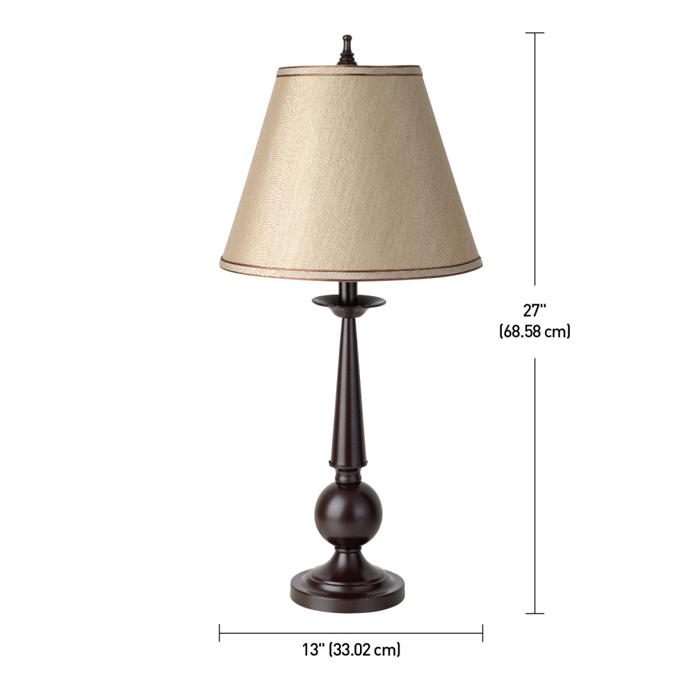 Globe Electric Contemporary Table Lamp 2pc 27″ Bronze - Ascmtools