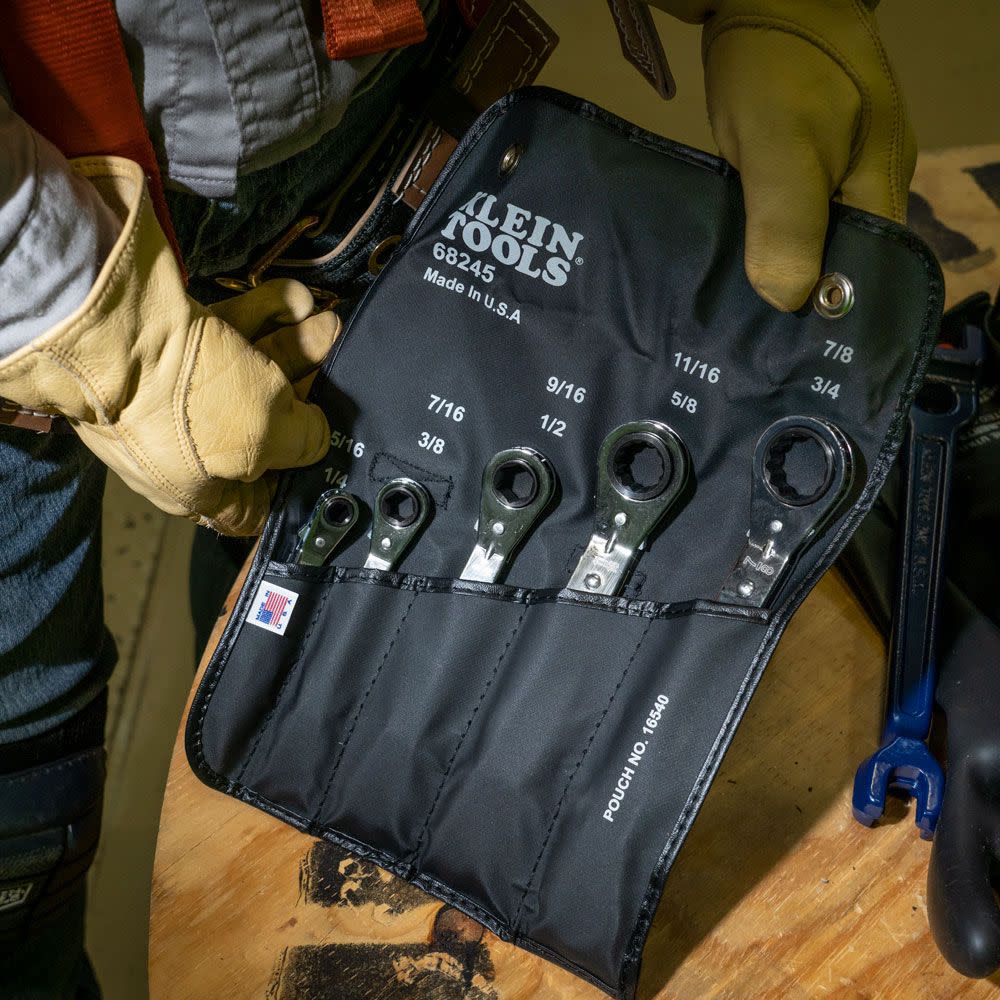 Klein Tools Reverse Ratchet Box Wrench Set 5 Pc - Ascmtools