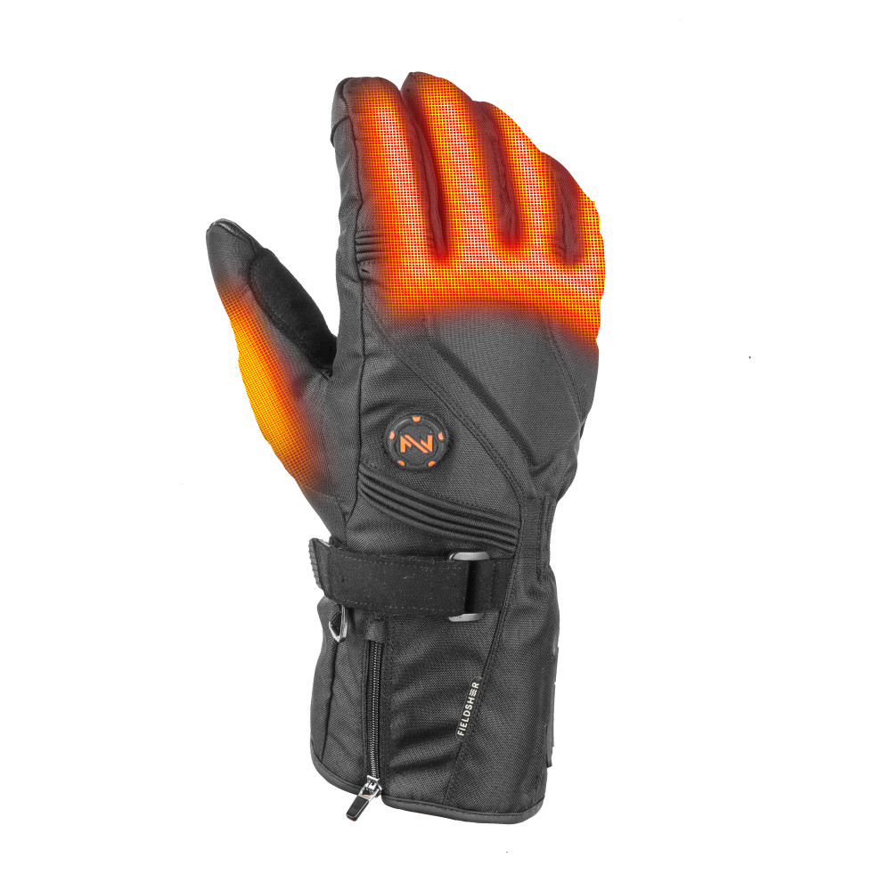 Mobile Warming Storm Heated Gloves Unisex 7.4 Volt Black Large - Ascmtools