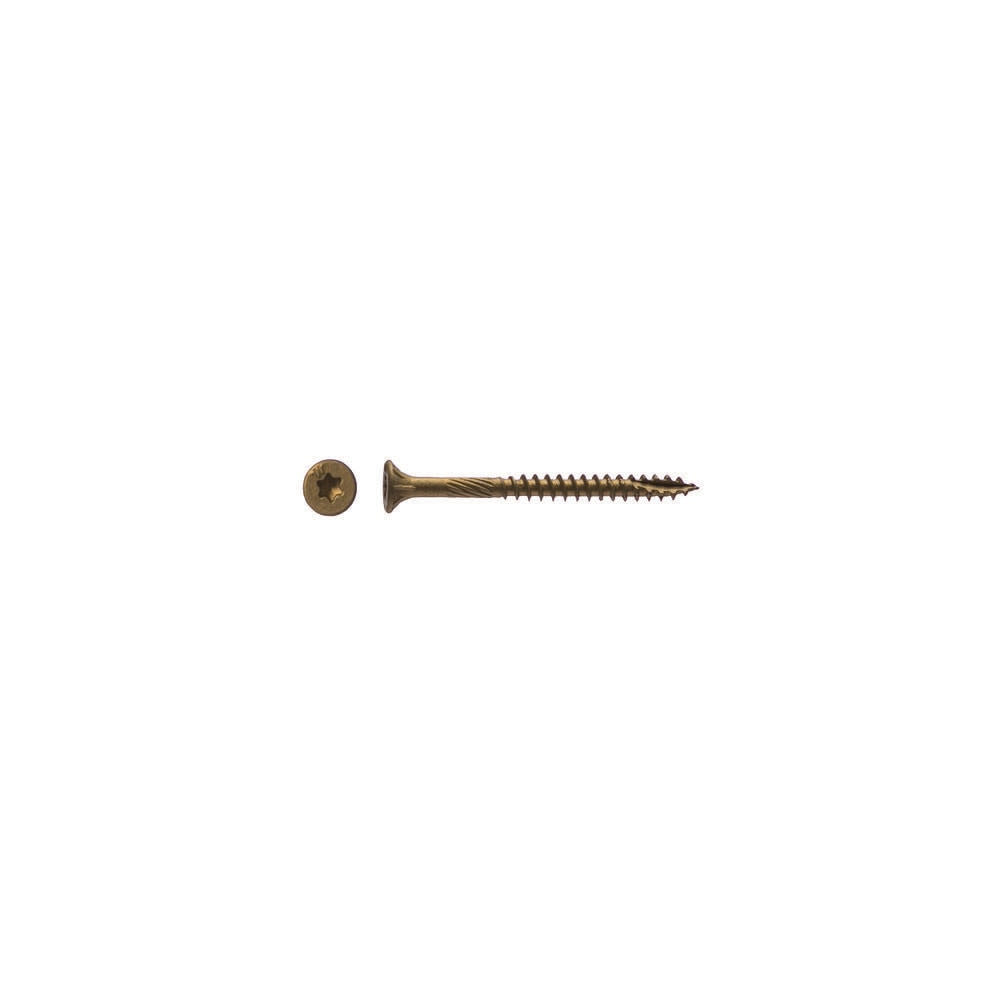 Western Builders Supply 1-3/4 In. Bronze Plated Exterior Star Drive Flat Head Wood Screw - Ascmtools