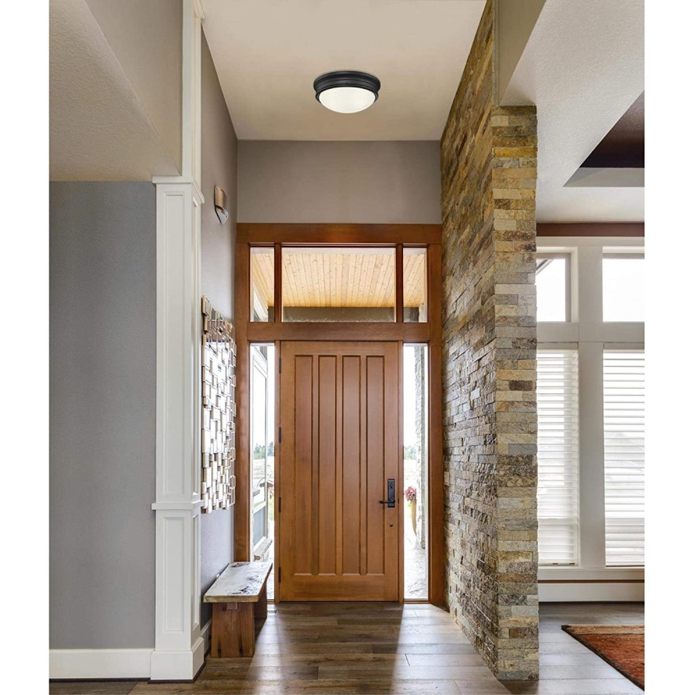 Westinghouse 13″ Black Meadowbrook LED Ceiling Light Fixture - Ascmtools