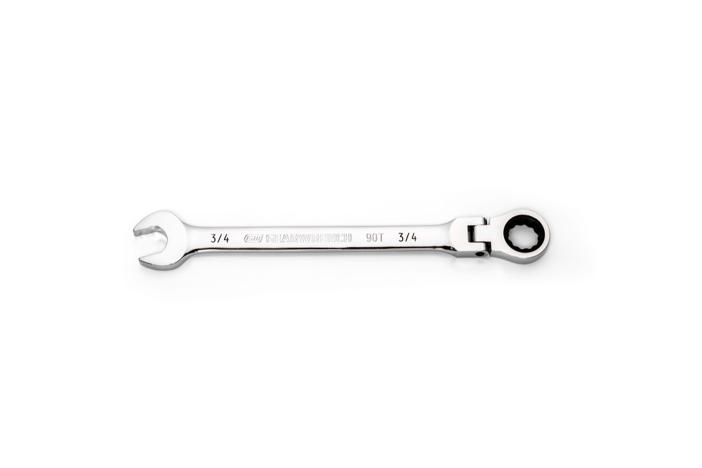 GEARWRENCH 3/4″ 90T 12 Point Flex Head Ratcheting Combination Wrench - Ascmtools