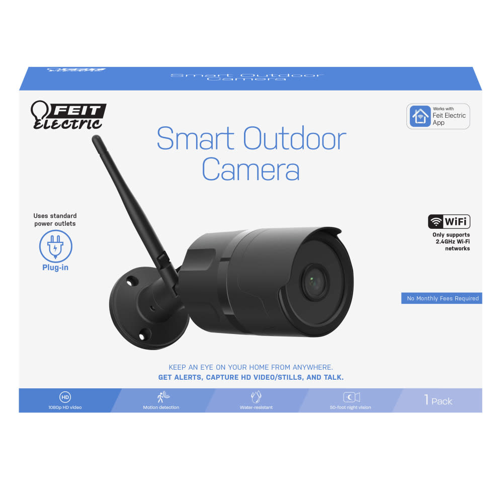 Feit Electric 1080p HD Outdoor Wall Mount Smart WiFi Camera - Ascmtools