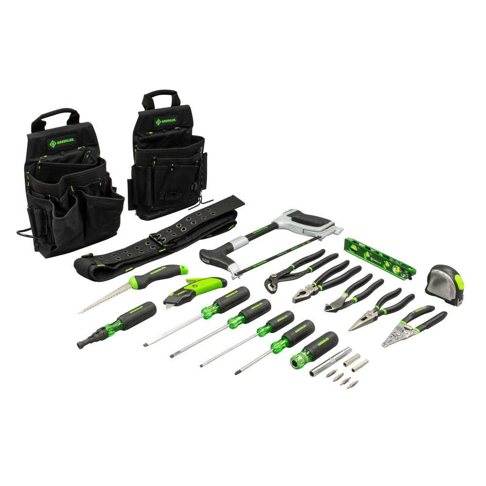 Greenlee Electrician Tool Kit 17pc - Ascmtools