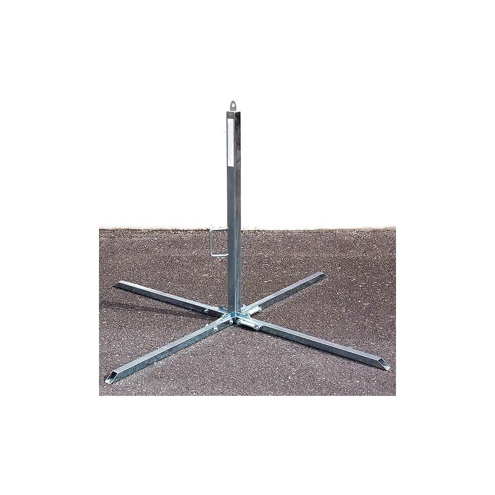 Guardian Fall Protection Spring Base Goose Single Warning Line Stanchion - Ascmtools