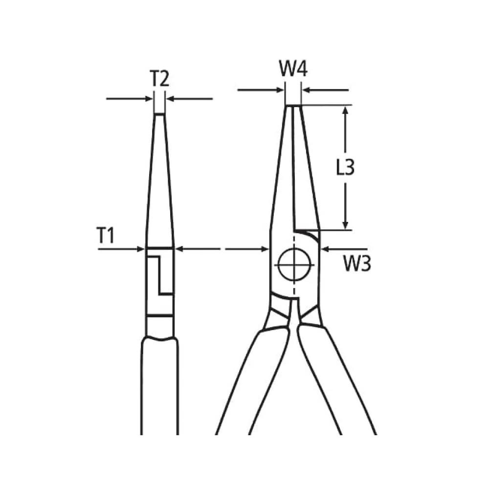 Knipex Cutting Pliers Snipe Nose Side 160 mm - Ascmtools