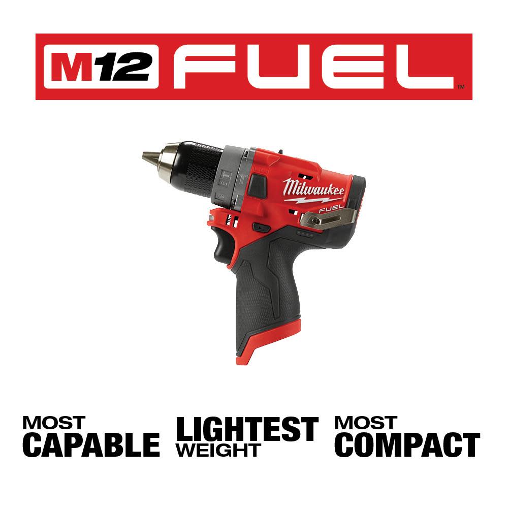 Milwaukee M12 FUEL 1/2 In. Hammer Drill - Ascmtools