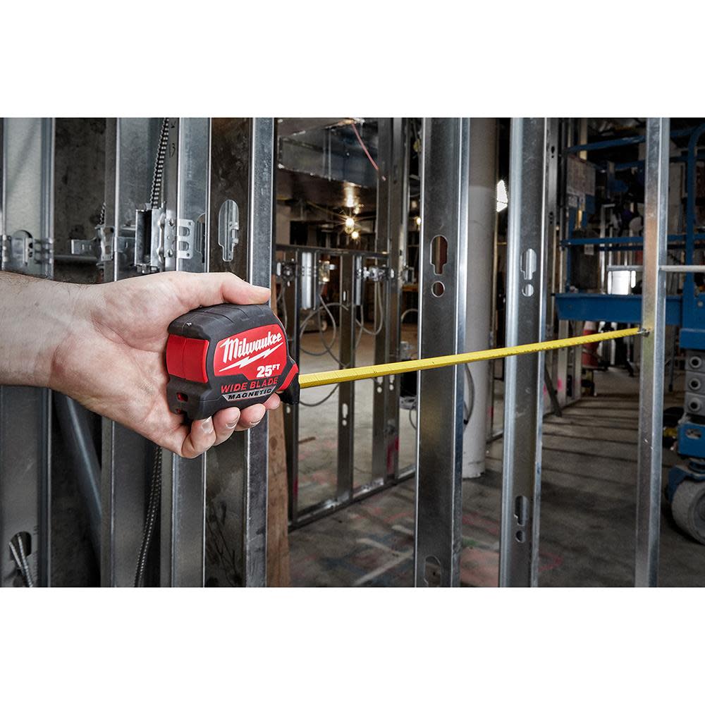 Milwaukee 16Ft Wide Blade Magnetic Tape Measure - Ascmtools