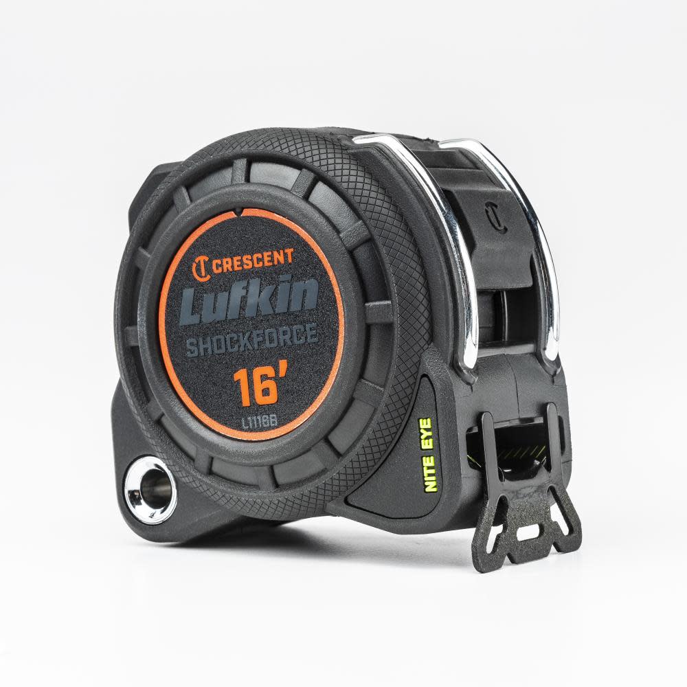 Crescent Lufkin Shockforce Nite Eye Tape Measure 16′ x 1-3/16″ L1116B - Ascmtools