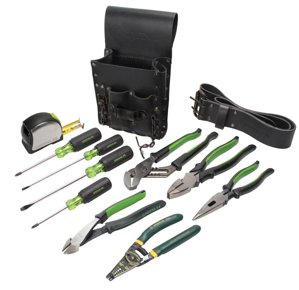 Greenlee Electrician’s Tool Kit 12-PC - Ascmtools