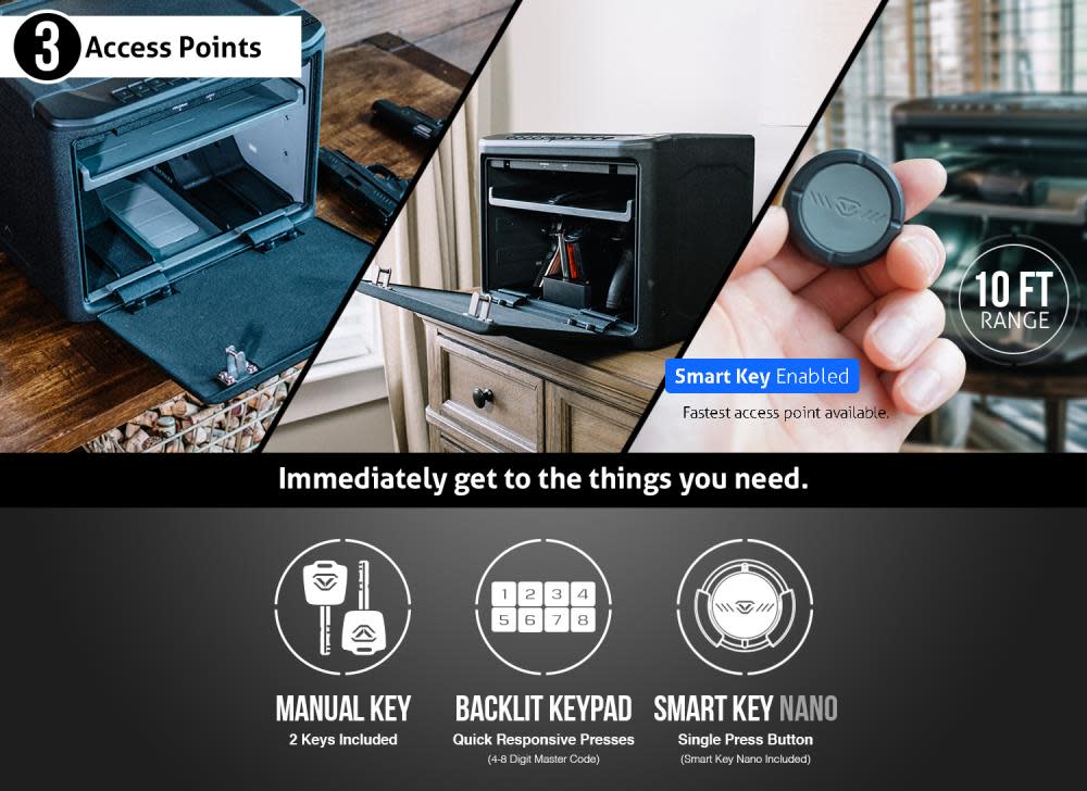 Vaultek Safe NMX WiFi Smart Safe WiFi 8 Pistol Capacity - Ascmtools