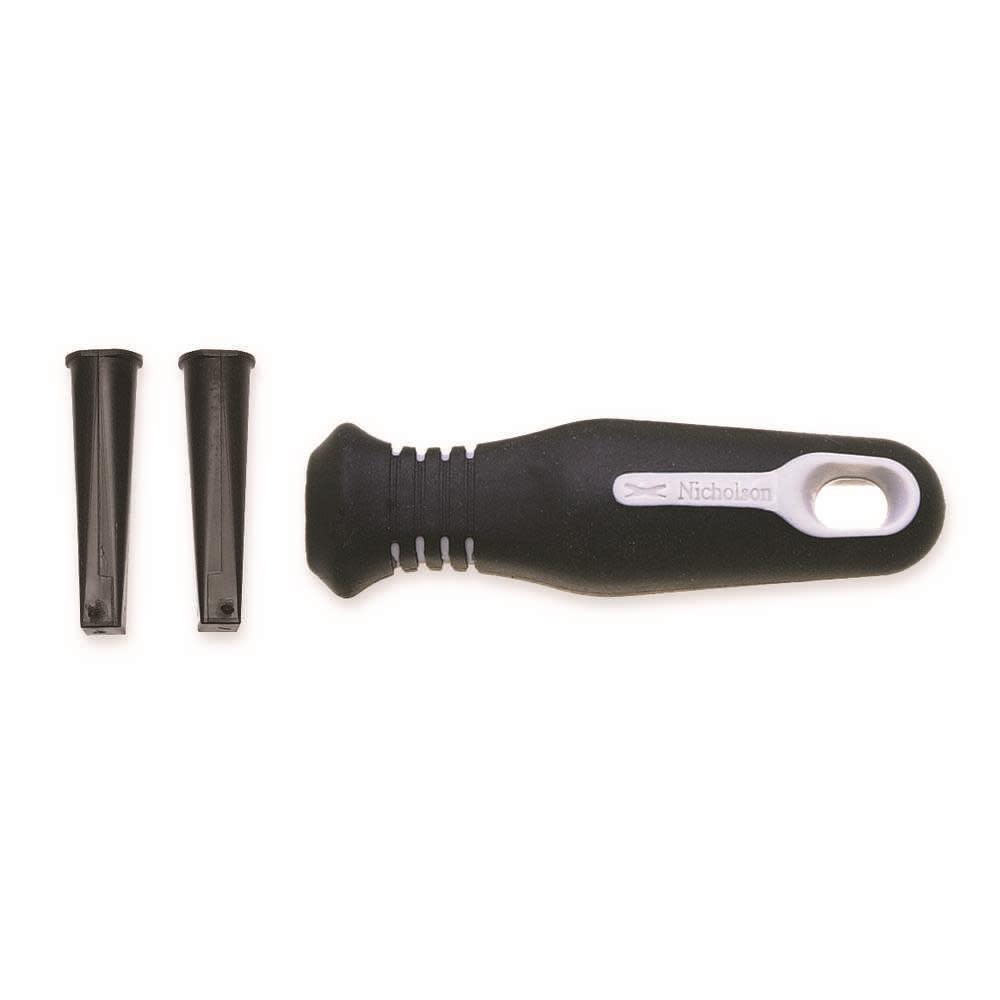 Crescent Nicholson File Handle Ergonomic with Inserts Carded - Ascmtools