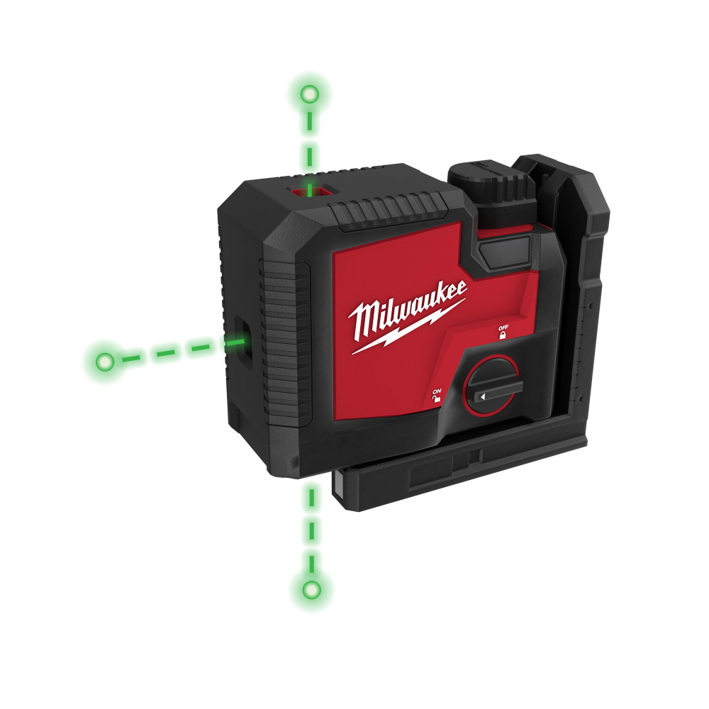 Milwaukee Green Beam Laser 3 Point USB Rechargeable - Ascmtools