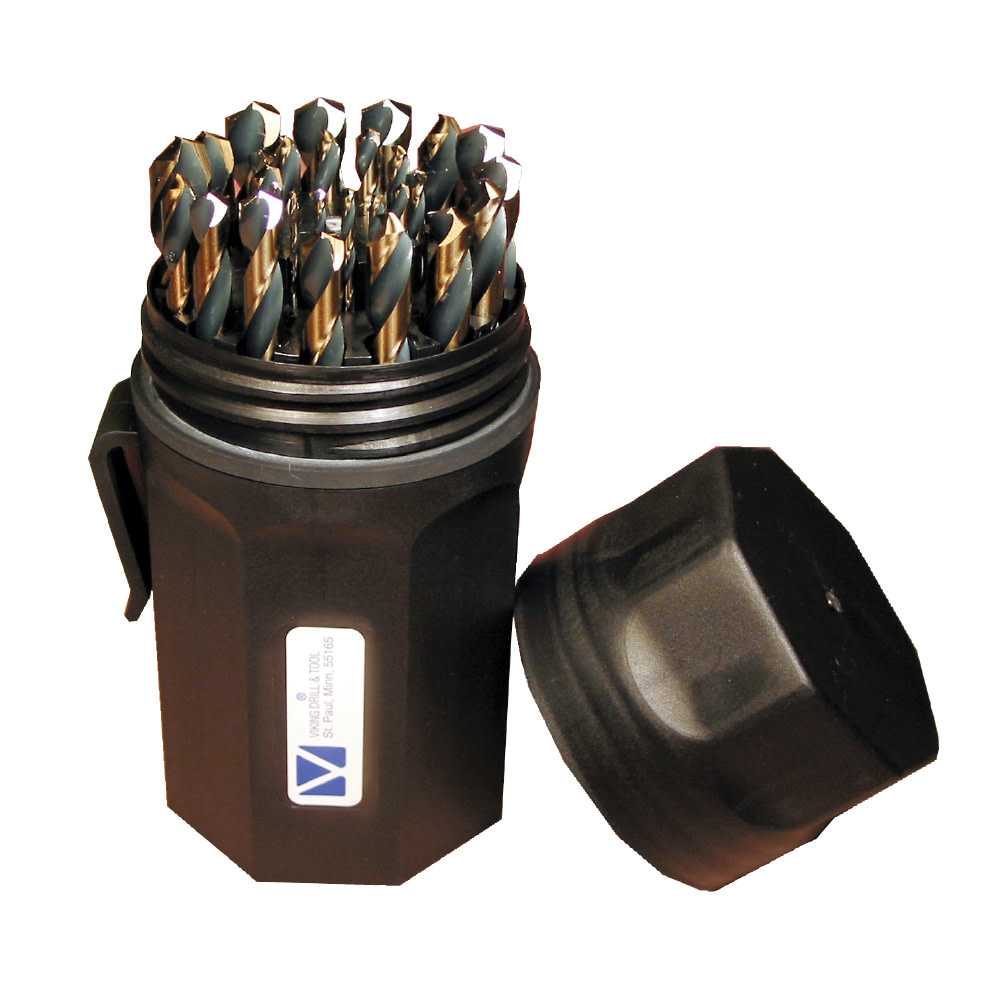 Viking Drill 29pc AQF-29P Bully Premium Gold and Black Drill Bit Set - Ascmtools