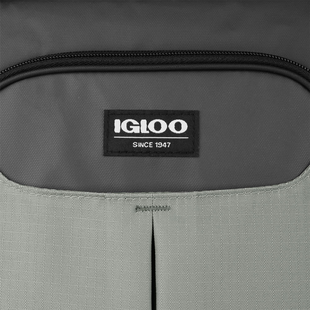 Igloo Softside Cooler 28 Can Top Grip Backpack Trek Olive/Gray - Ascmtools