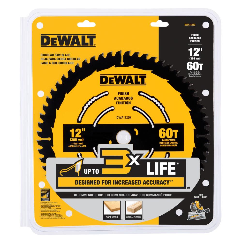DEWALT Circular Saw Blade 12″ 60T - Ascmtools