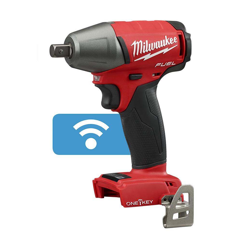 Milwaukee M18 FUEL 1/2 in. Compact Impact Wrench with Pin Detent with ONE-KEY - Ascmtools