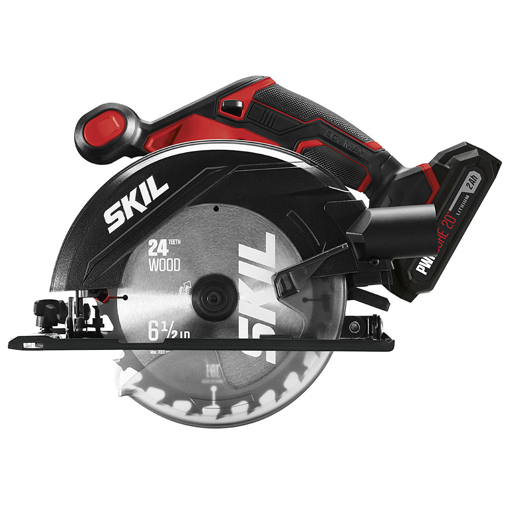 SKIL 20V 6-1/2” CIRCULAR SAW KIT WITH PWRCORE 20 2.0AH LITHIUM BATTERY - Ascmtools
