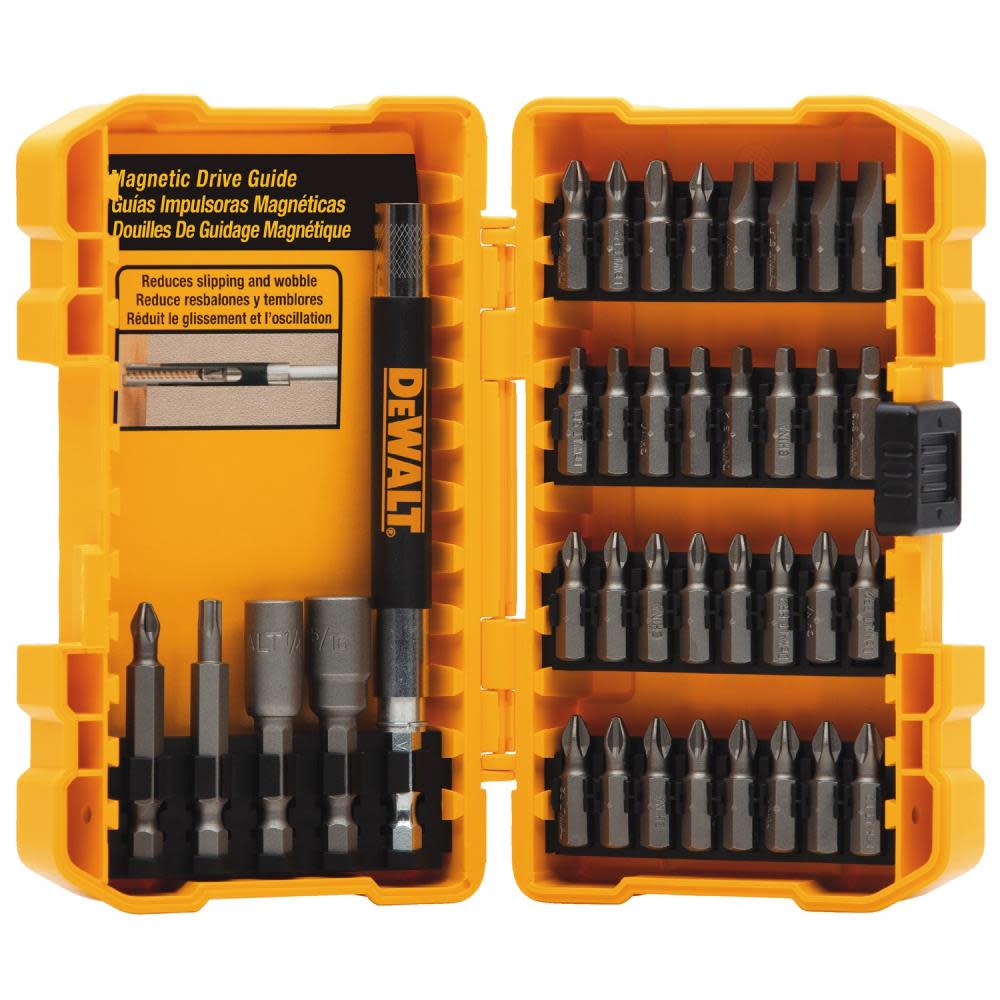 DEWALT 37-Piece Screw Driving Set with Tough Case - Ascmtools