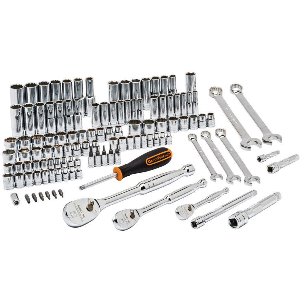 GEARWRENCH Mechanics SAE/Metric Tool Set 118pc - Ascmtools