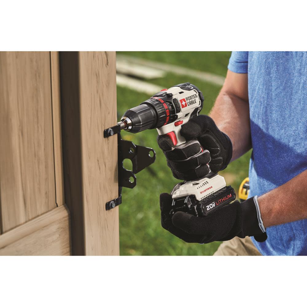 Porter Cable 20V MAX Brushless Lithium-Ion Cordless Drill (PCC608LB) Kit - Ascmtools
