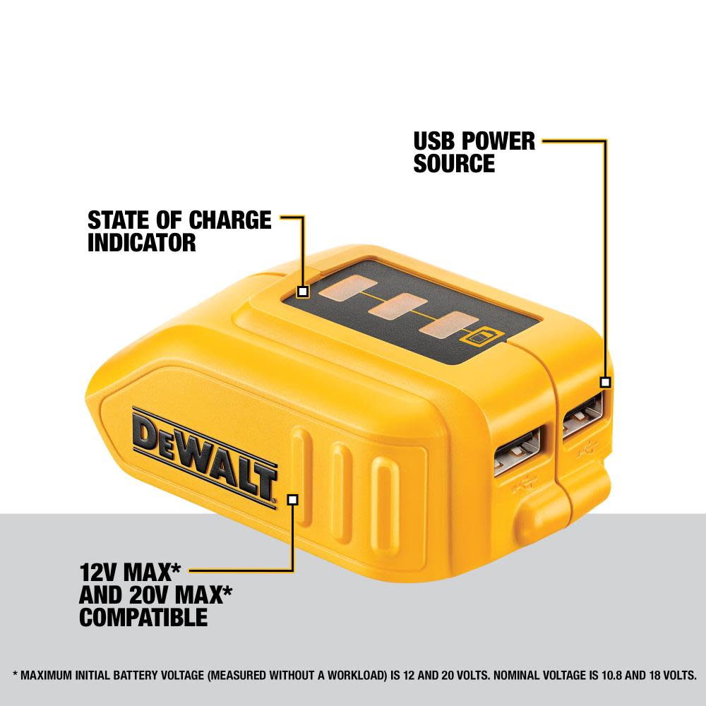 DEWALT 20-Volt Max Power Source Adapter - Ascmtools