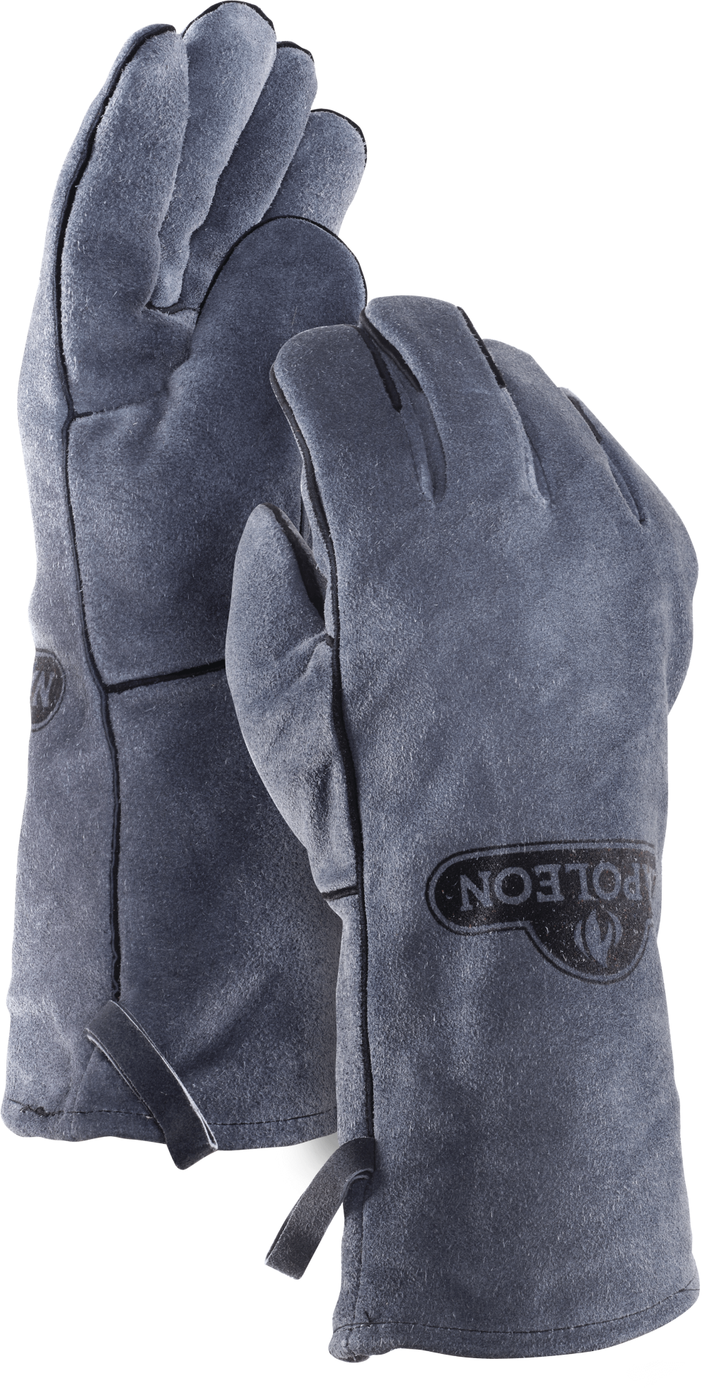 Napoleon Genuine Grey Cowhide Leather BBQ Gloves - Ascmtools