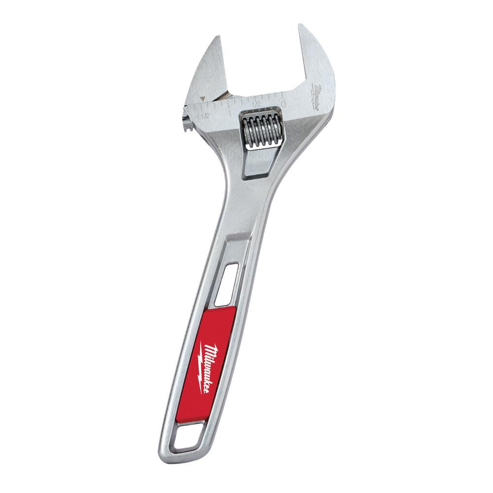 Milwaukee 8 In. Adjustable Wide Jaw Wrench - Ascmtools