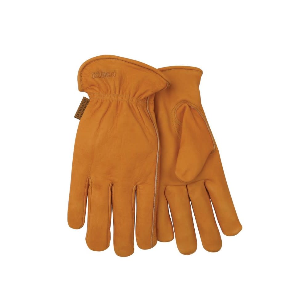Kinco Dark Golden Grain Buffalo Leather Driver Gloves - Ascmtools