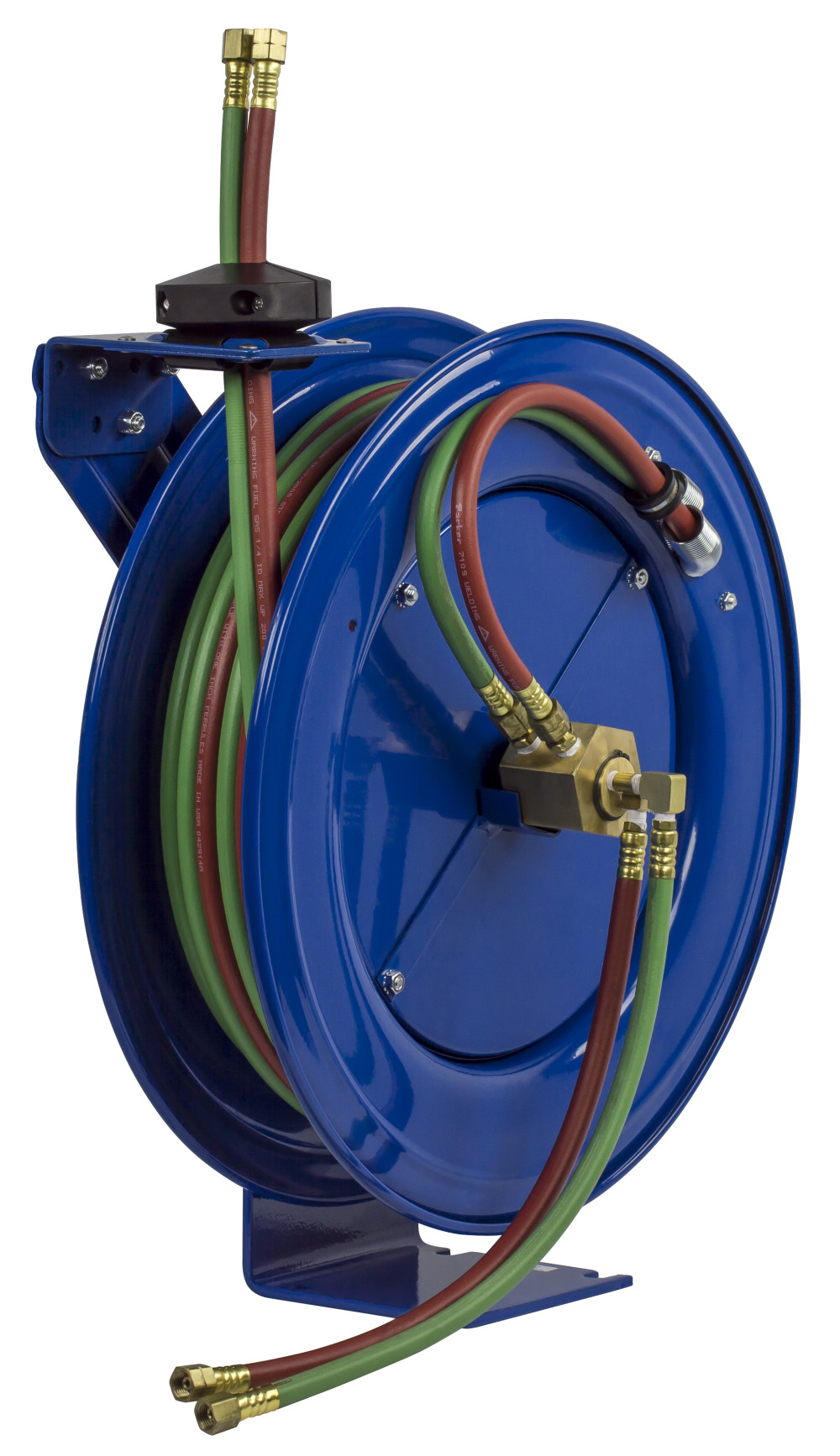 Coxreels Hose Reel Dual Hose Spring Rewind with T Grade Hose 1/4″ ID 50′ 200 PSI - Ascmtools